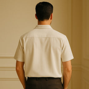 Linen Polo Shirt - Casablanca beige