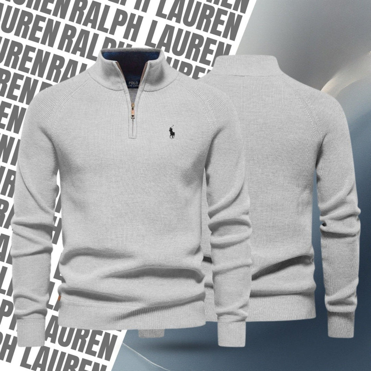 Zipped Collar Sweater - Buy 1, Get 1 FREE