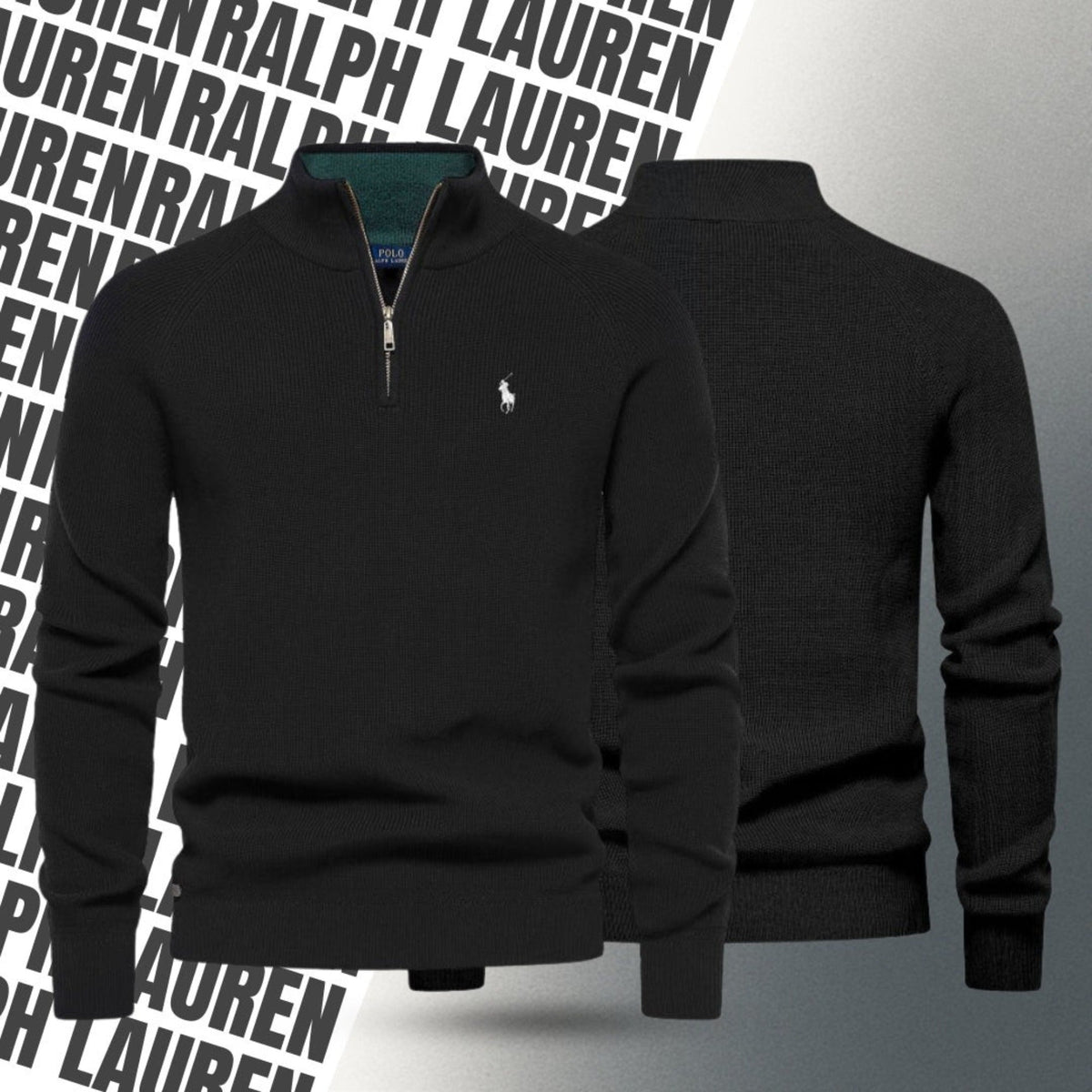 Zipped Collar Sweater - Buy 1, Get 1 FREE