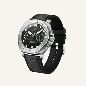 Mens Luxury Military Watch - Heritage Black