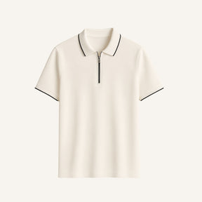 Mens Quarterzip Polo - Manttan