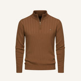 Mens Quarterzip Sweater - Verri Brown